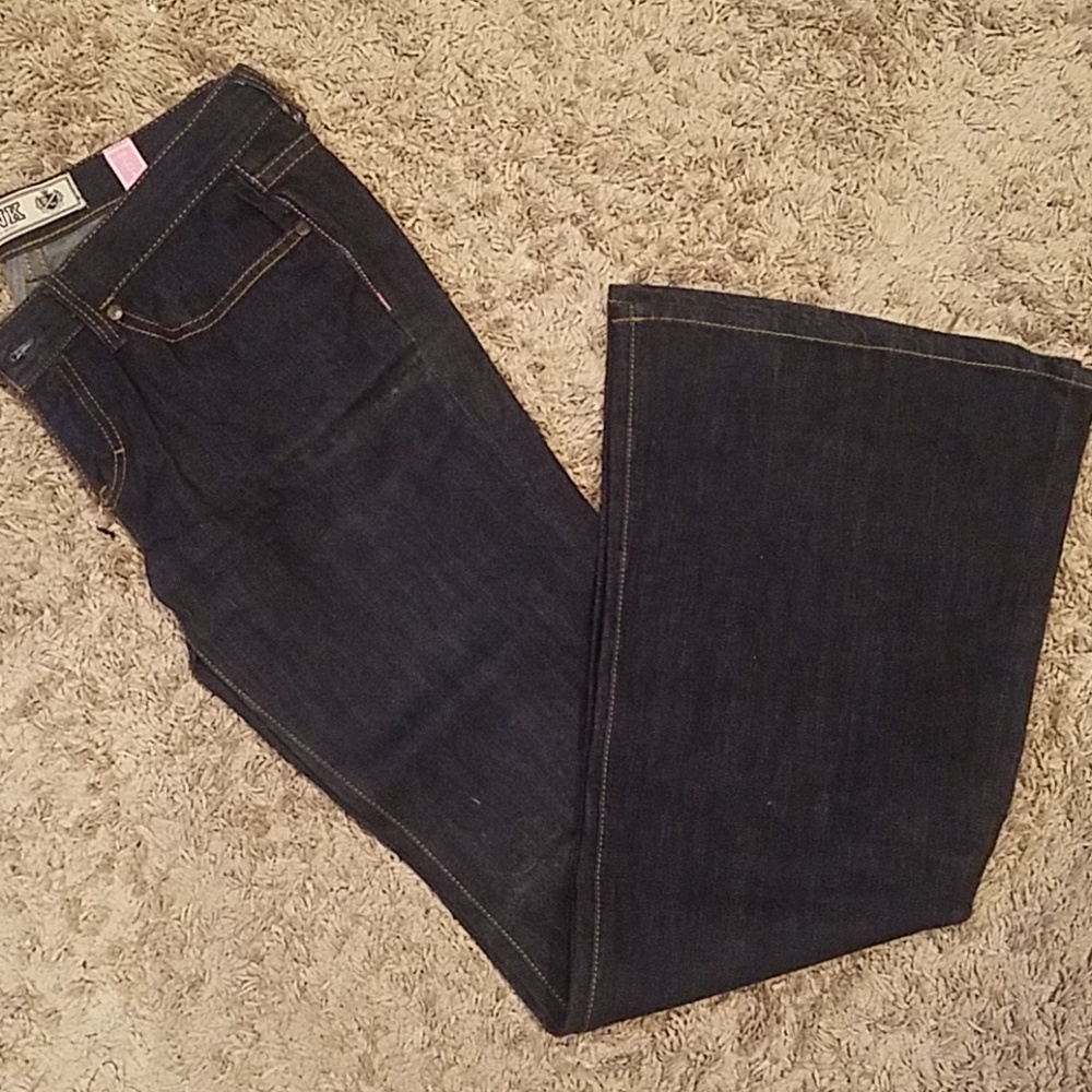 Pink classic bell bottom jeans